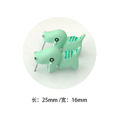 🦖Boucles d'oreilles mignonnes Dinosaure et Crocodile