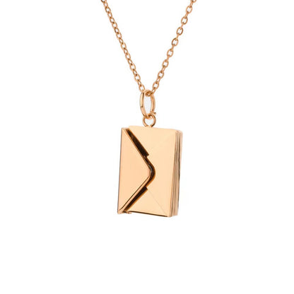 Elegant Envelope Pendant Necklace