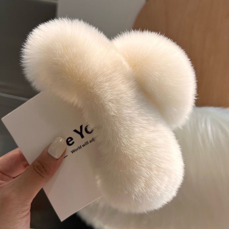 Rabbit Fur Hair Clip