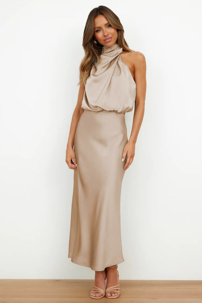 🌸Elegant Satin Sleeveless Dress