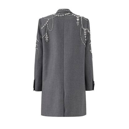 Autumn / Winter Beaded Suit Dress