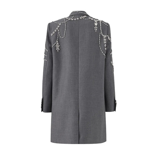 Autumn / Winter Beaded Suit Dress