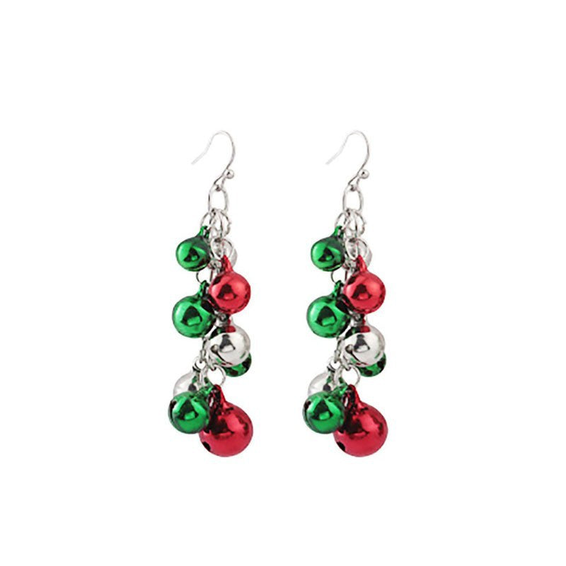 Christmas-themed alloy earrings