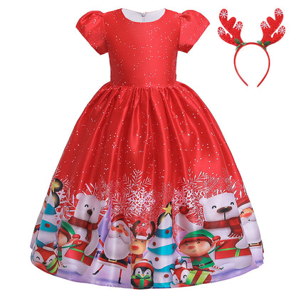 Girls’ Christmas Princess Dress