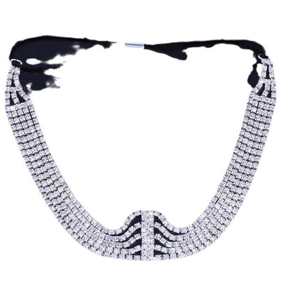 Multi-layer full diamond elastic headband