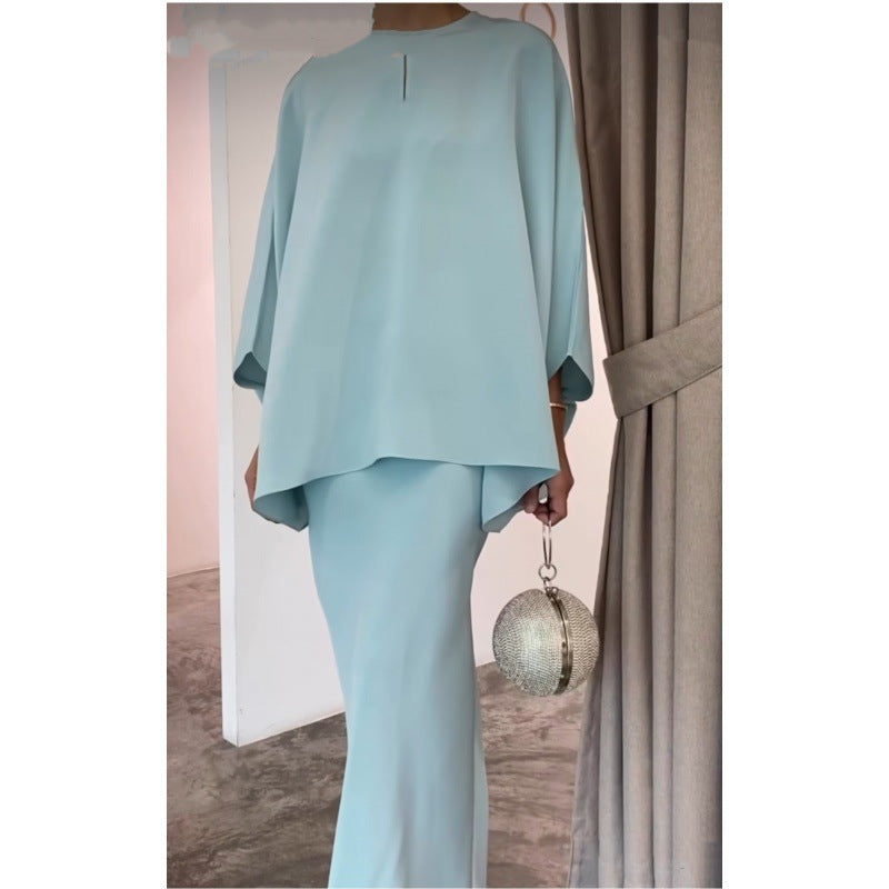 👗Women’s Pearl Mopping Dress Suit