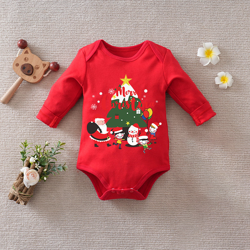 Christmas Cotton Baby Jumpsuit