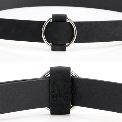 Women's Belt Round Buckle Needle
