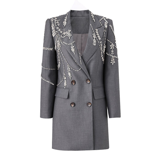 Autumn / Winter Beaded Suit Dress
