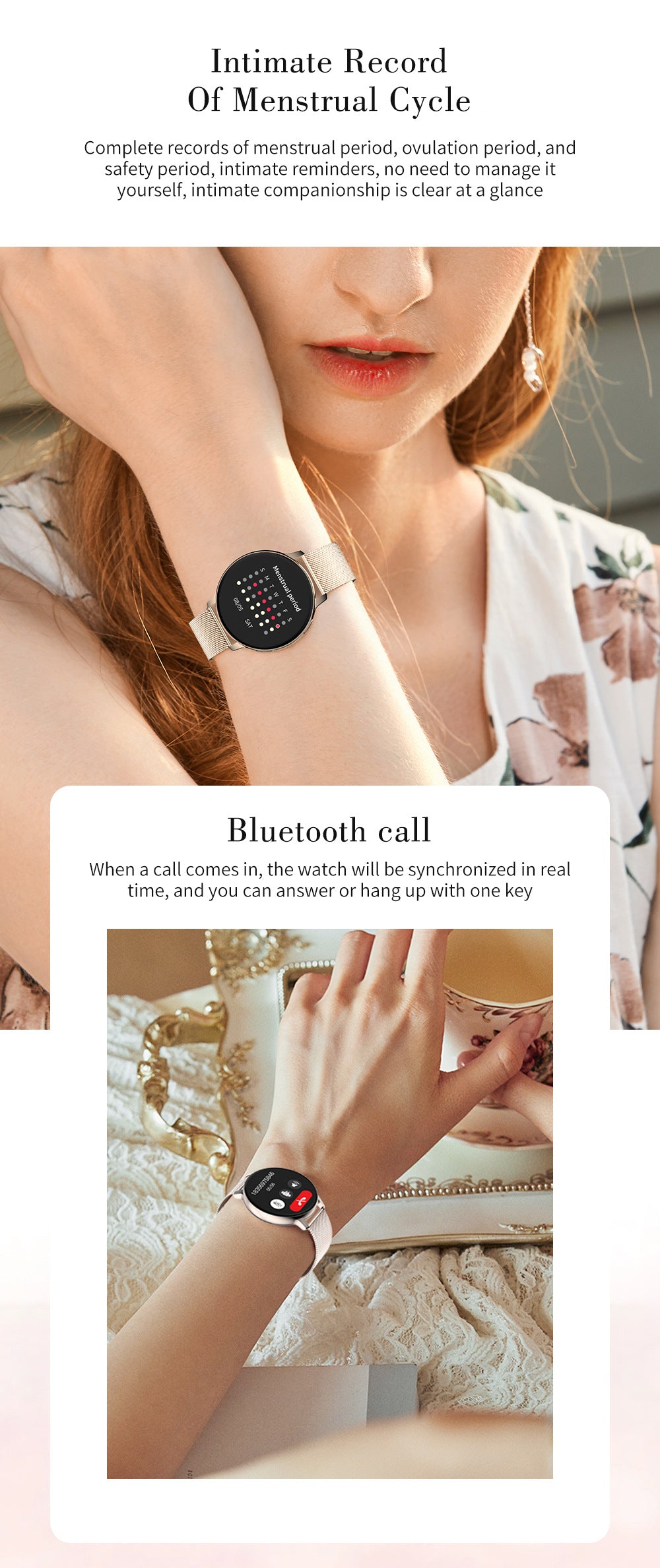 S53 Smart Watch – 1.39" round HD screen, Bluetooth calling, pedometer, multi-sports modes, and weather updates