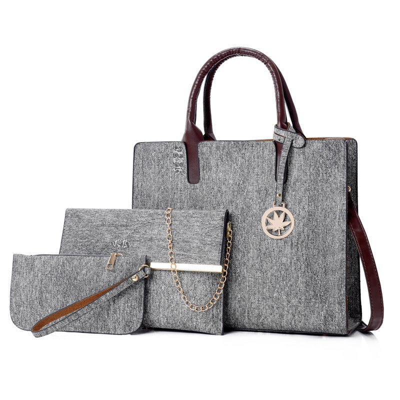 👜 Large Capacity Women’s Multi‑Piece Shoulder Bag