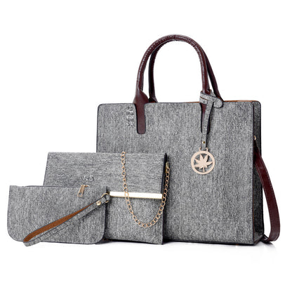 👜 Large Capacity Women’s Multi‑Piece Shoulder Bag
