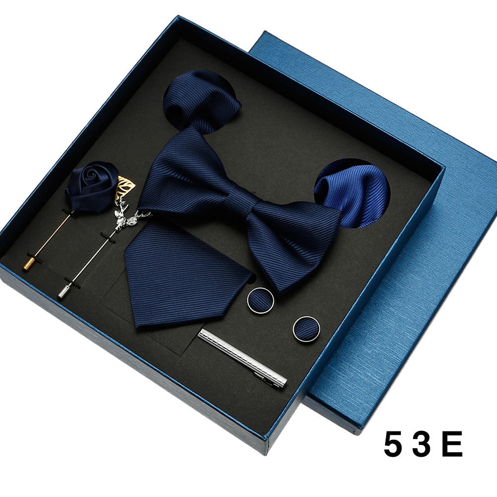 Coffret cadeau de luxe cravate et nœud papillon