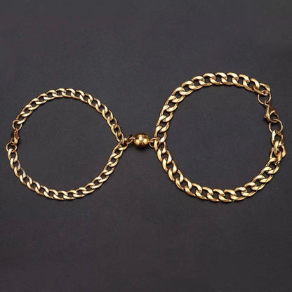 Couple Heart Magnetic Bracelet