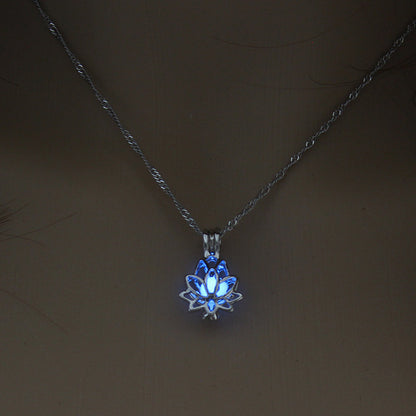 Luminous accessories featuring trendy, versatile hollow necklaces