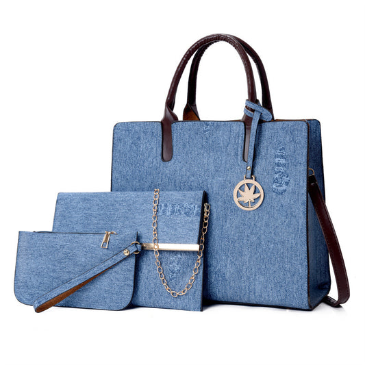 👜 Large Capacity Women’s Multi‑Piece Shoulder Bag