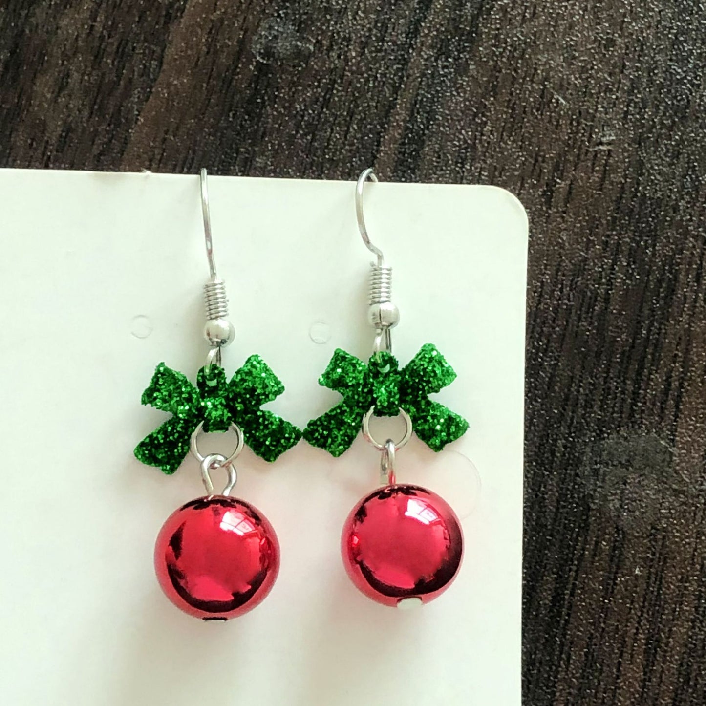 Christmas-themed alloy earrings