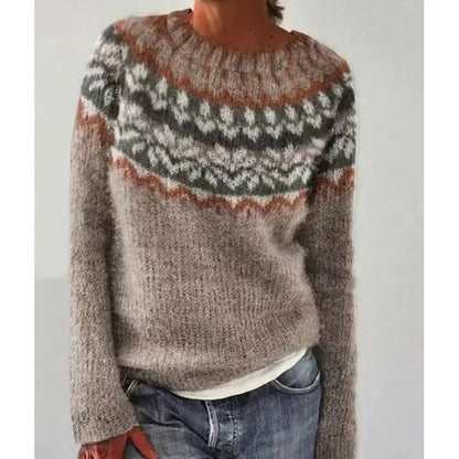 Color-Block Pullover Sweater