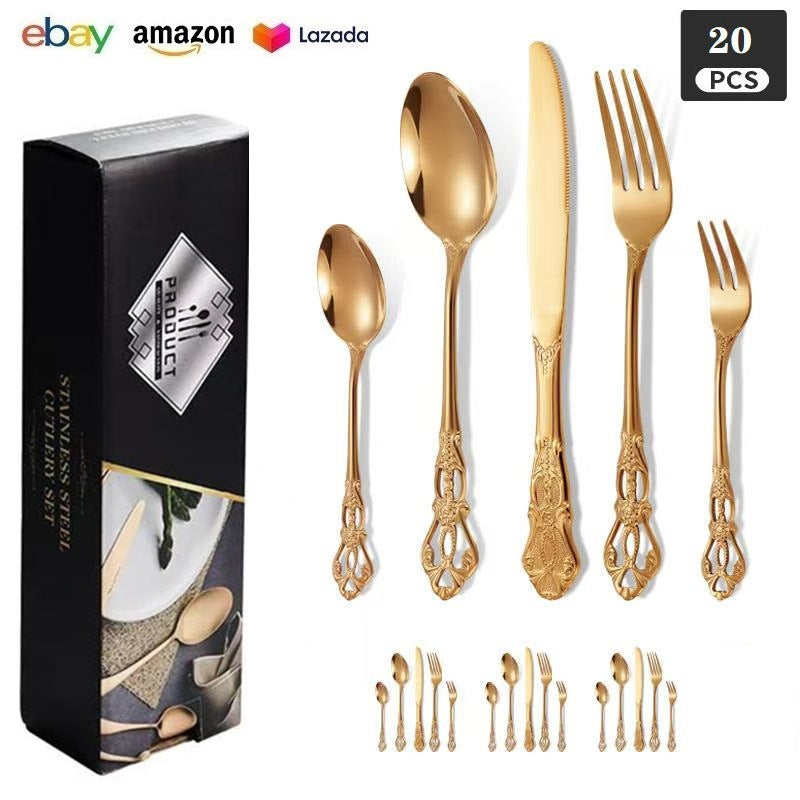 Royal Court 24-Piece Stainless Steel Western Cutlery Gift Set