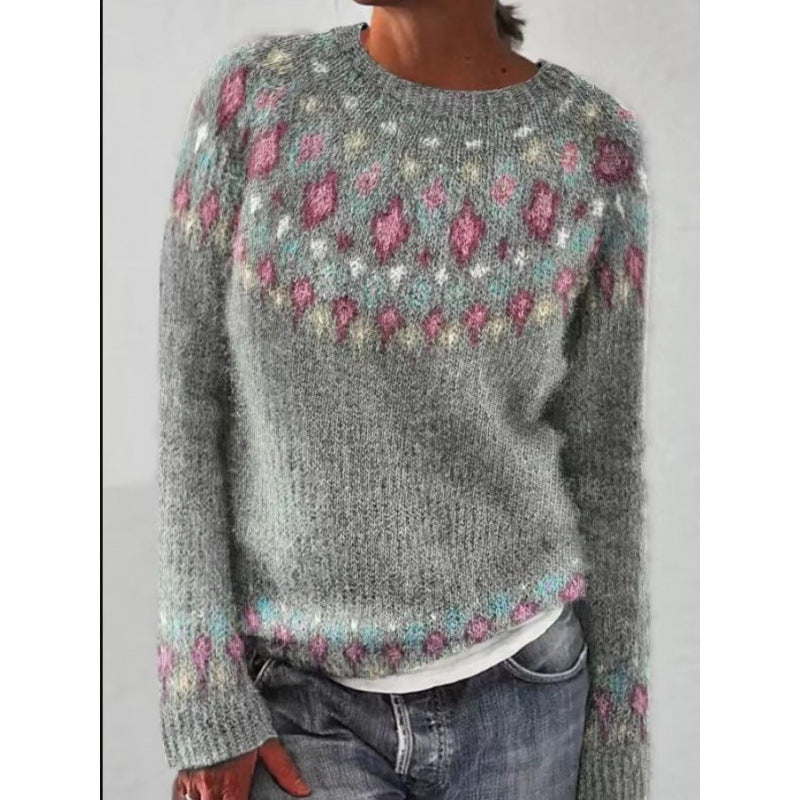 Color-Block Pullover Sweater