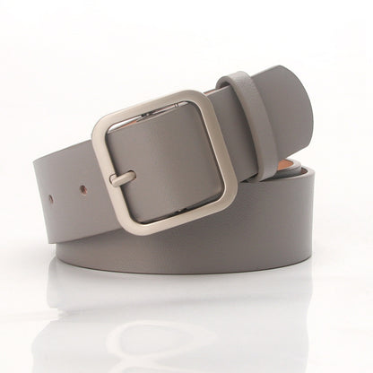 Fashion belt with square buckle