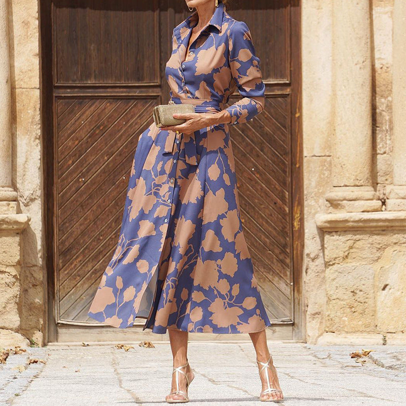 Printed Midi Dress