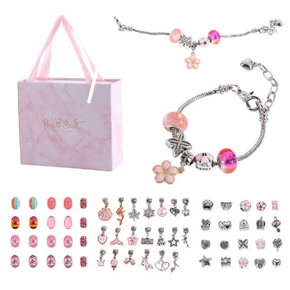 DIY-Schmuckgeschenkbox für Kinder – Set mit Kristall-Schlangenknochen-Armband