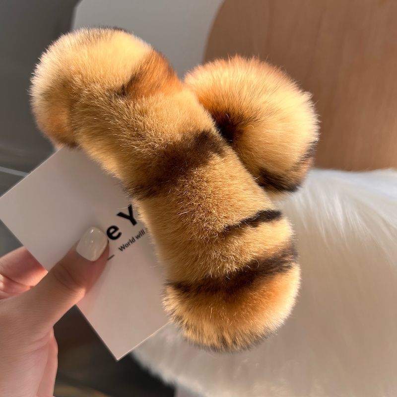 Rabbit Fur Hair Clip