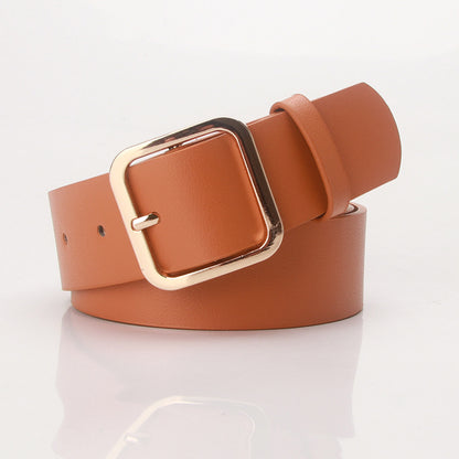 Fashion belt with square buckle