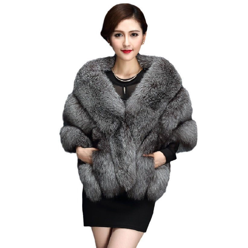 Luxuriöser Wintermantel aus Kunstpelz für Damen