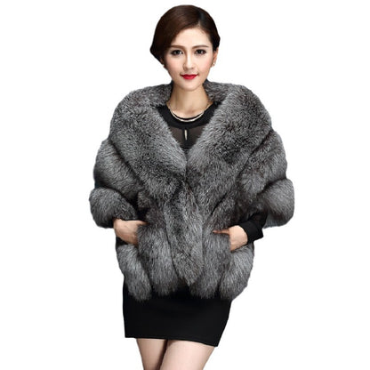 Luxuriöser Wintermantel aus Kunstpelz für Damen