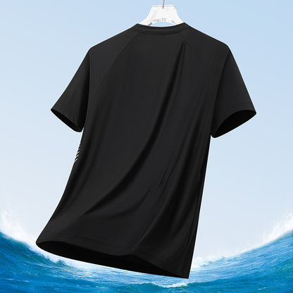 Men's Summer Ice Silk Mesh T-Shirt