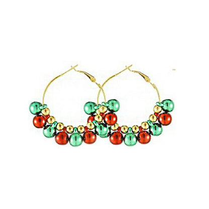 Christmas-themed alloy earrings