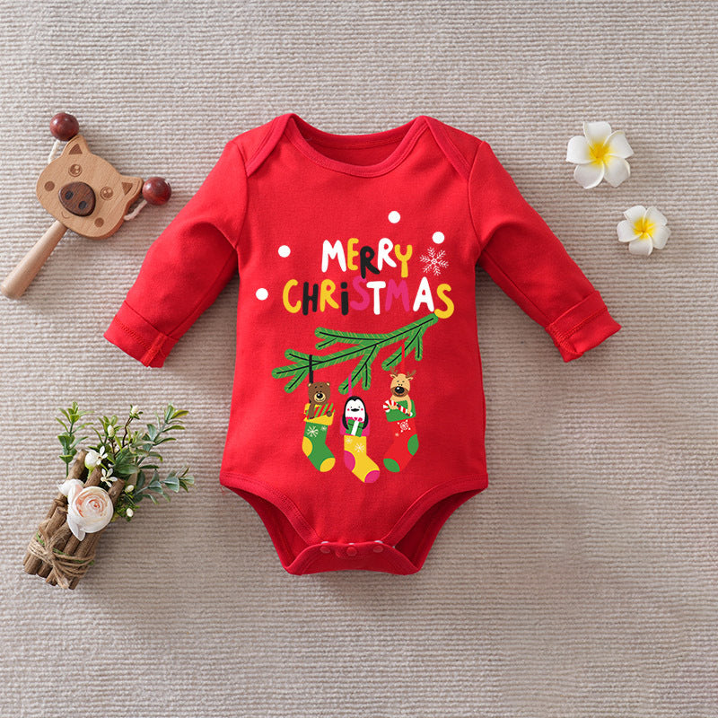 Christmas Cotton Baby Jumpsuit