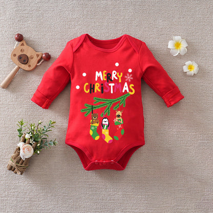 Christmas Cotton Baby Jumpsuit