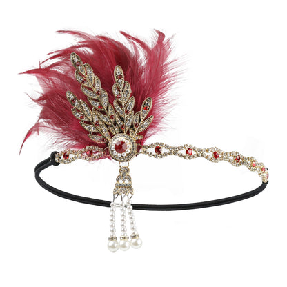 Feather Headband – Bold, vintage-style accessory