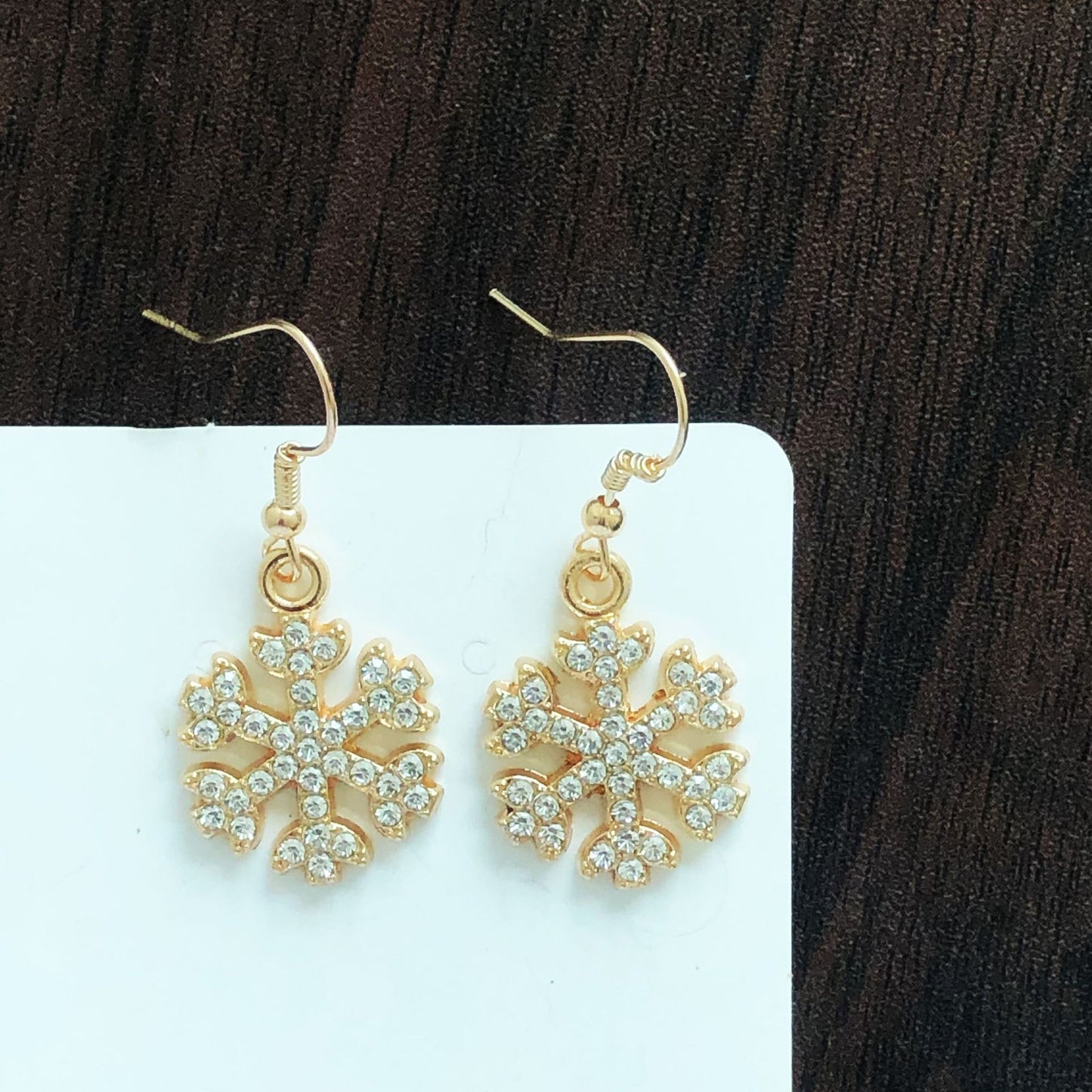 Christmas-themed alloy earrings