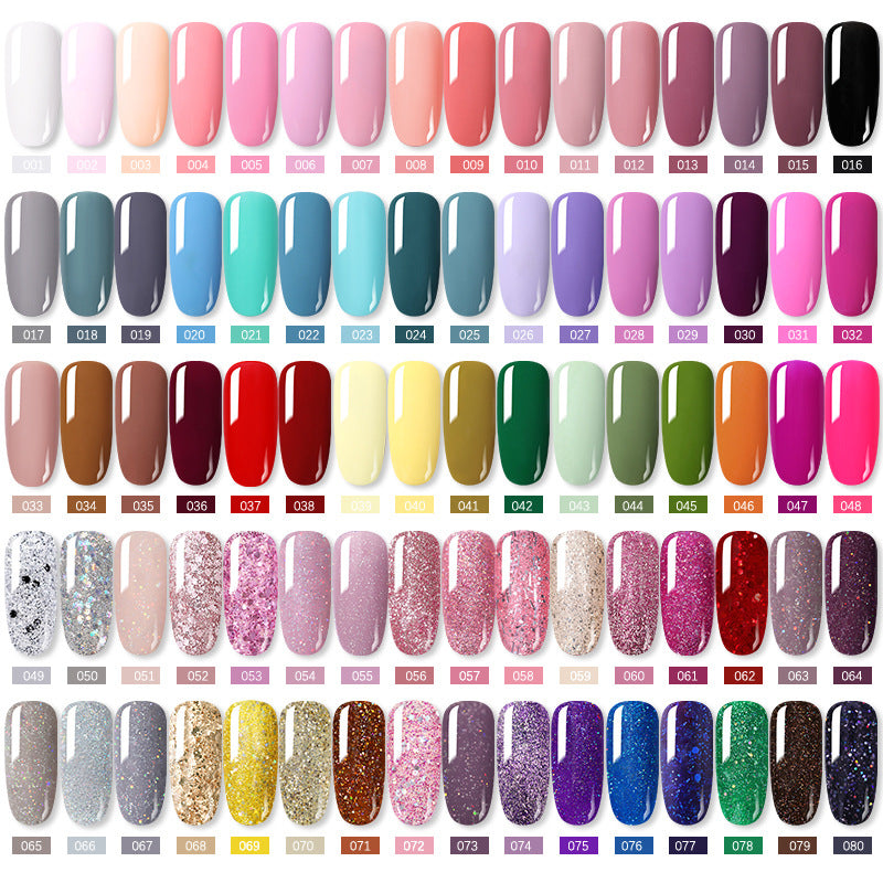 Kit de 6 vernis gel UV couleur