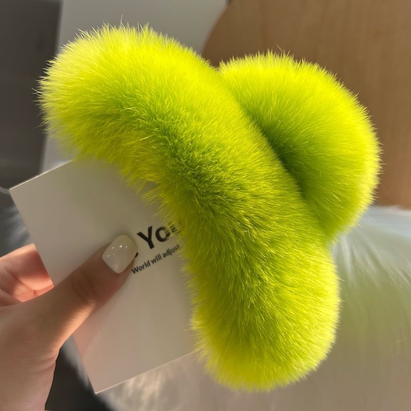 Rabbit Fur Hair Clip