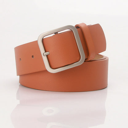 Fashion belt with square buckle