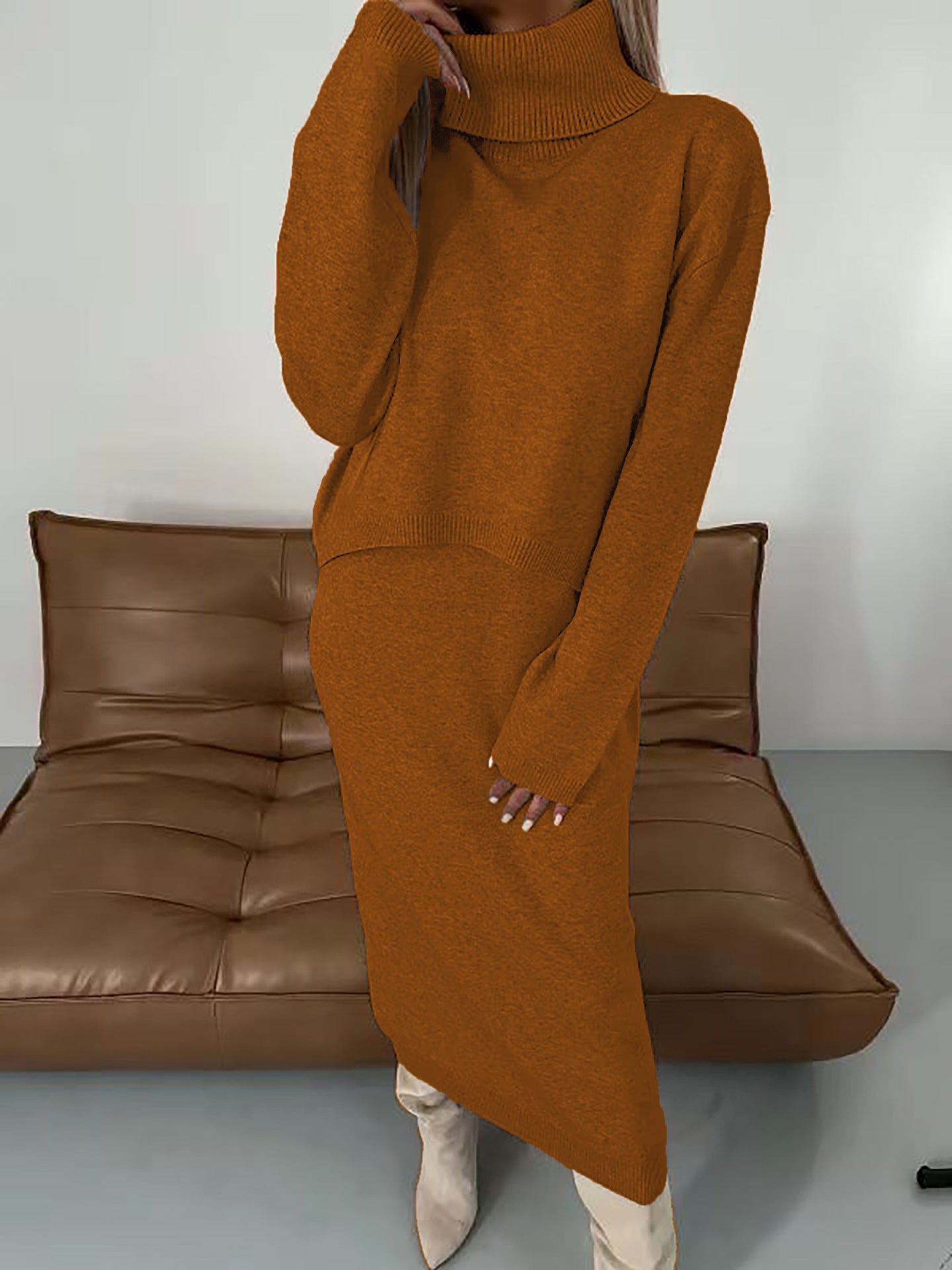 Autumn / Winter Knitted Sweater Dress Set