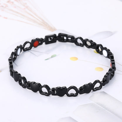 💞 Love Hollow Couple Bracelet – Fashion Magnet Jewelry