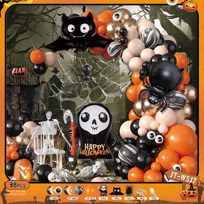 🎃 Halloween Balloon Arch Decoration Kit