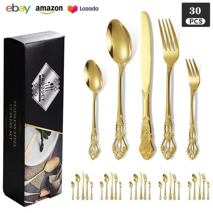 Royal Court 24-Piece Stainless Steel Western Cutlery Gift Set