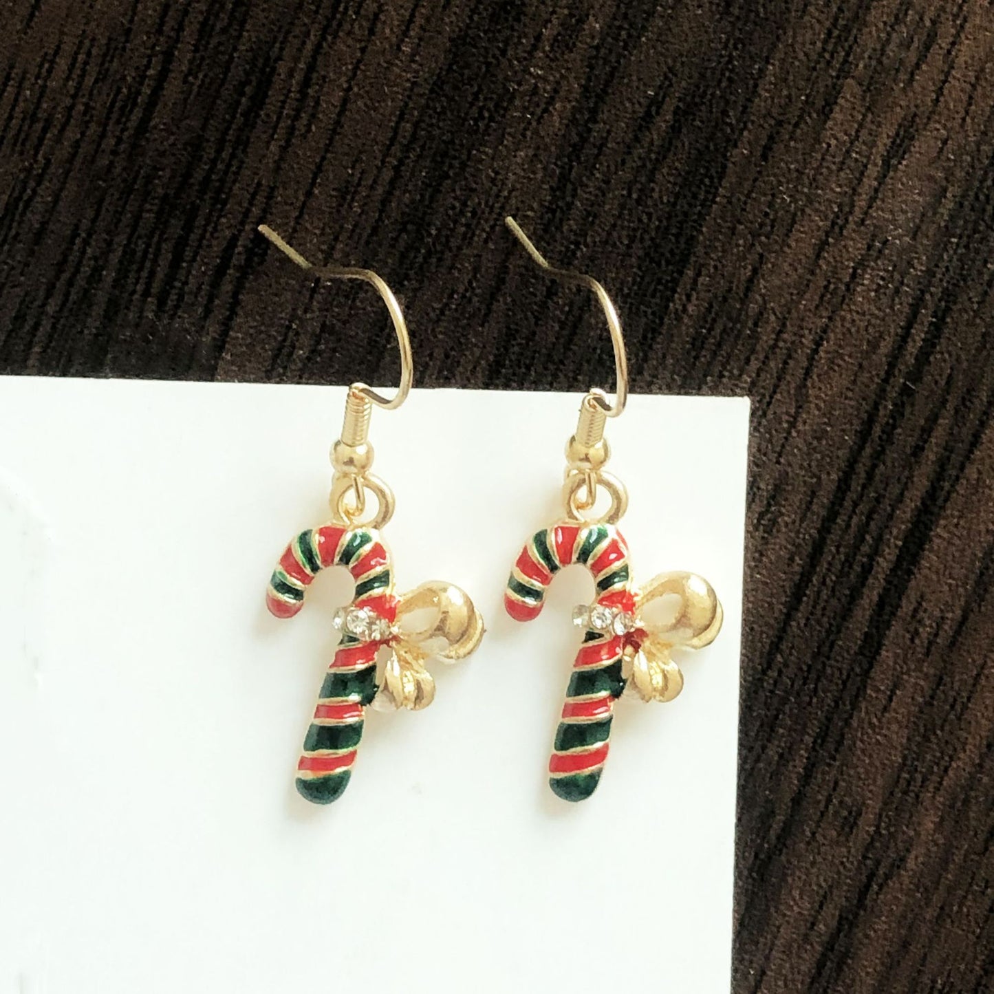 Christmas-themed alloy earrings