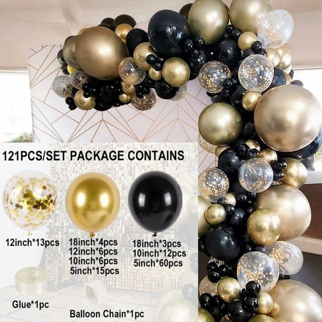 Metallic Balloon Decoration Set