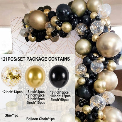 Metallic Balloon Decoration Set