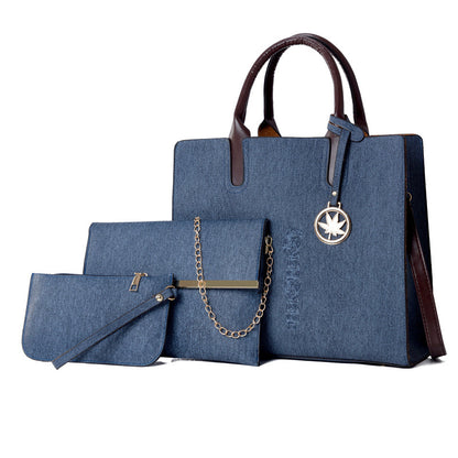 👜 Large Capacity Women’s Multi‑Piece Shoulder Bag