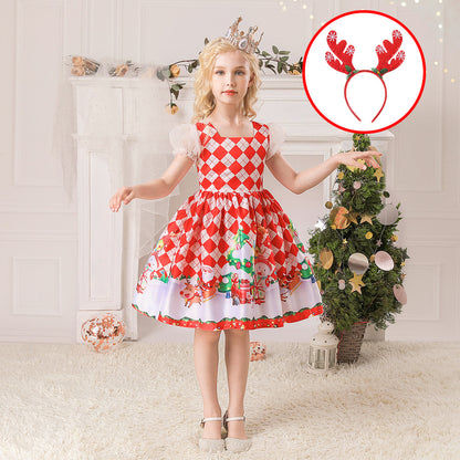 Girls’ Christmas Princess Dress