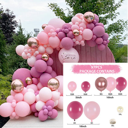 Metallic Balloon Decoration Set